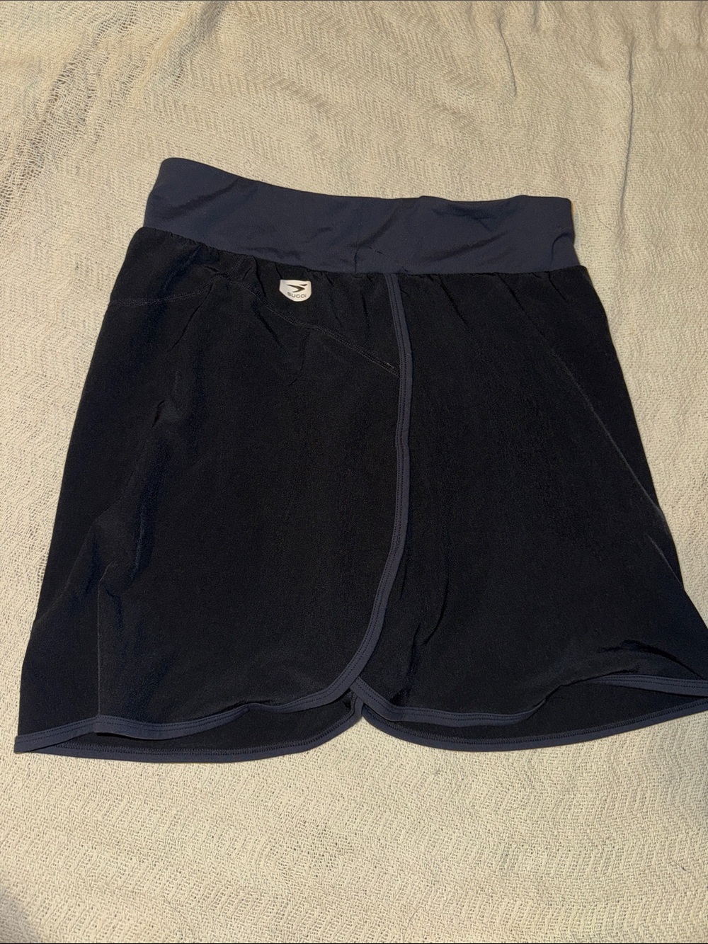 Women's Black Athletic Skort with High Waist